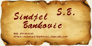 Sinđel Banković vizit kartica